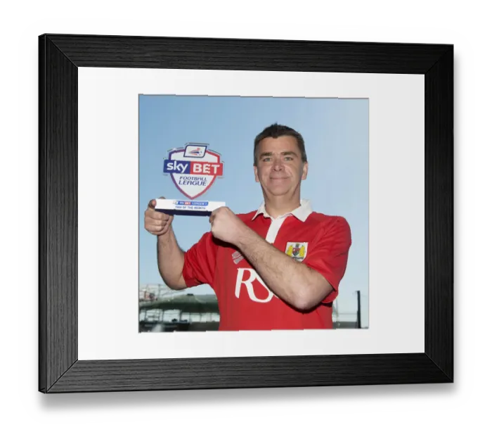 Framed Print : Bristol City FC: Jerry Tocknell Honored as Sky Bet League One Fan of the Month Framed Print : Bristol City FC: Jerry Tocknell Honored as Sky Bet League One Fan of the Month