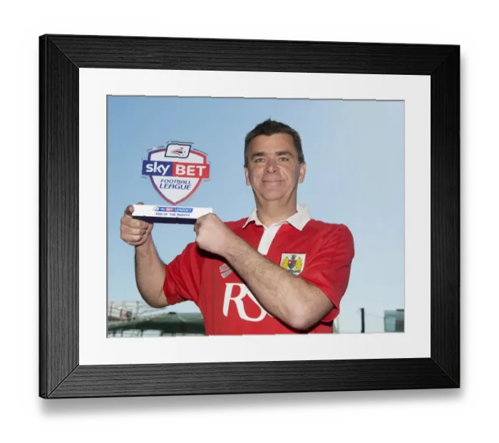 Framed Print : Bristol City FC Fan Jerry Tocknell Named Sky Bet League One Fan of the Month Framed Print : Bristol City FC Fan Jerry Tocknell Named Sky Bet League One Fan of the Month