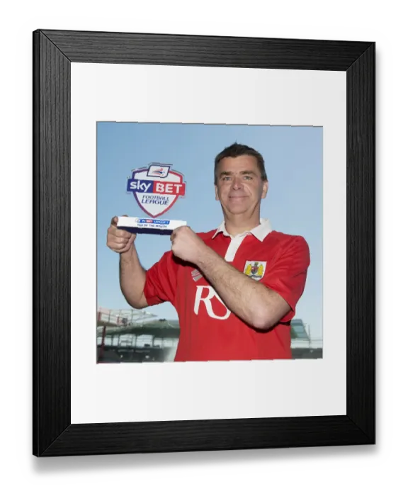 Framed Print : Bristol City FC: Jerry Tocknell Named Sky Bet League One Fan of the Month Framed Print : Bristol City FC: Jerry Tocknell Named Sky Bet League One Fan of the Month