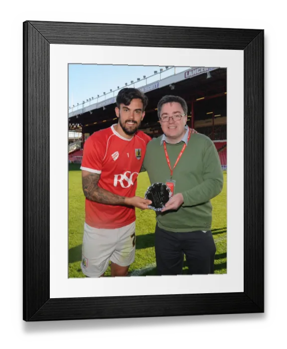 Framed Print : Bristol City vs Coventry City: Man of the Match, 18th April 2015, Ashton Gate