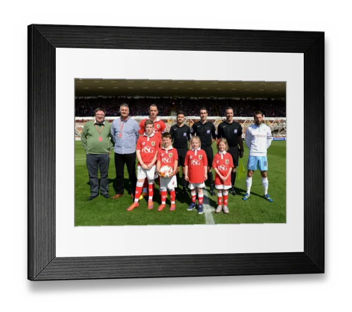 Framed Print : Intense Rivalry Unfolds: Bristol City vs Coventry City at Ashton Gate, 2015