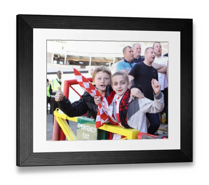 Framed Print : Young Fans Excitement: Bristol City vs Coventry City, 2015 Framed Print : Young Fans Excitement: Bristol City vs Coventry City, 2015