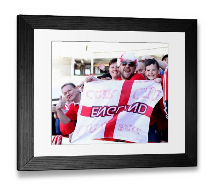 Framed Print : Bristol City's Euphoric Fans: Victory Over Coventry City, April 2015