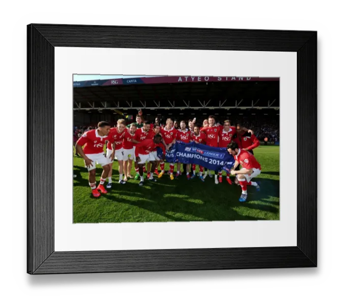Framed Print : Bristol City Rejoice: League One Championship Glory at Ashton Gate Framed Print : Bristol City Rejoice: League One Championship Glory at Ashton Gate