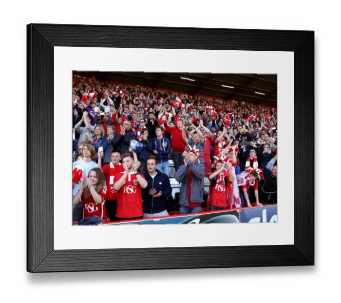 Framed Print : Sea of Supporters: Passionate Bristol City Fans, Ashton Gate 2015 Framed Print : Sea of Supporters: Passionate Bristol City Fans, Ashton Gate 2015