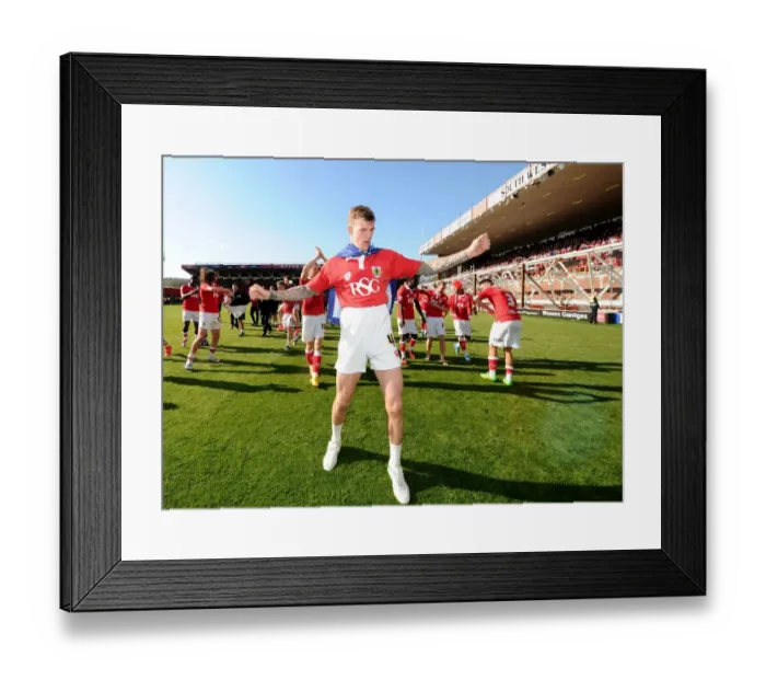 Framed Print : Bristol City's Aden Flint: League One Championship Euphoria at Ashton Gate Framed Print : Bristol City's Aden Flint: League One Championship Euphoria at Ashton Gate