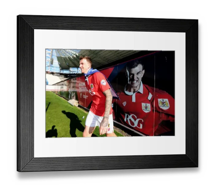 Framed Print : Bristol City's Aden Flint: Emotional Champion Moment at Ashton Gate (April 18, 2015) Framed Print : Bristol City's Aden Flint: Emotional Champion Moment at Ashton Gate (April 18, 2015)