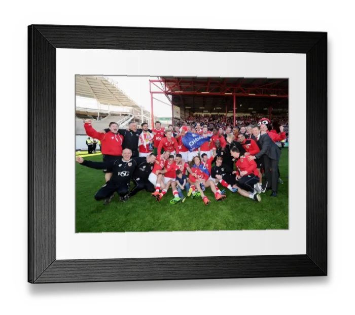 Framed Print : Bristol City: League One Champions - Glorious Moment of Triumph Framed Print : Bristol City: League One Champions - Glorious Moment of Triumph