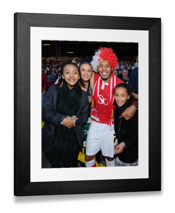 Framed Print : Bristol City's Korey Smith: Emotional Championship Win with Family Framed Print : Bristol City's Korey Smith: Emotional Championship Win with Family