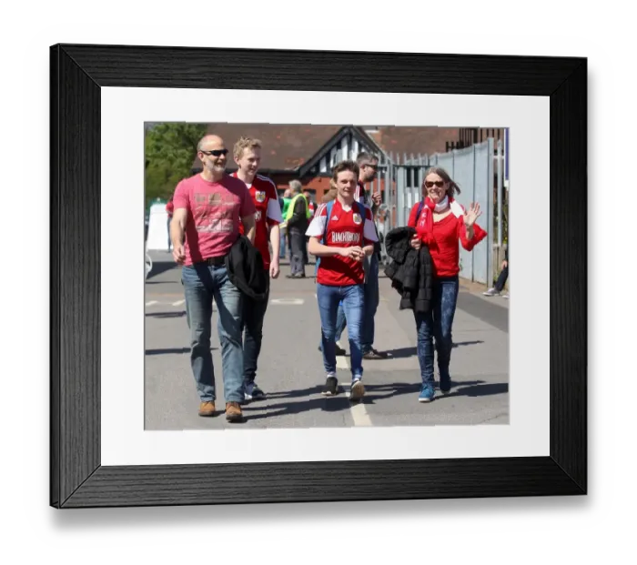 Framed Print : Bristol City Fans Gather at Ashton Gate for Sky Bet League One Match against Coventry City (180415) Framed Print : Bristol City Fans Gather at Ashton Gate for Sky Bet League One Match against Coventry City (180415)