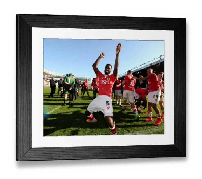 Framed Print : Bristol City Crowned League One Champions: Karleigh Osborne's Jubilant Moment