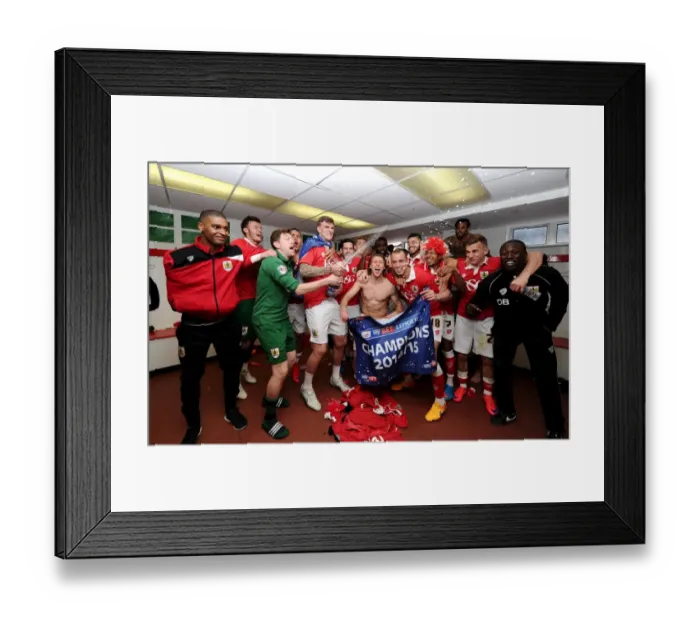 Framed Print : Bristol City FC: Champions League One Celebration