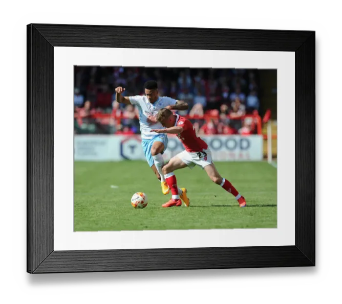 Framed Print : Battling for Supremacy: Bryans vs. Willis in the Intense Clash between Bristol City and Coventry City Framed Print : Battling for Supremacy: Bryans vs. Willis in the Intense Clash between Bristol City and Coventry City