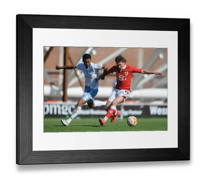 Framed Print : Intense Rivalry: Freeman vs. Ward in the Heart of the Bristol City vs. Coventry City Clash Framed Print : Intense Rivalry: Freeman vs. Ward in the Heart of the Bristol City vs. Coventry City Clash