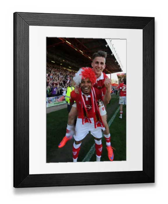 Framed Print : Bristol City Crowned Champions: Joe Bryan and Korey Smith's Emotional Moment at Ashton Gate Framed Print : Bristol City Crowned Champions: Joe Bryan and Korey Smith's Emotional Moment at Ashton Gate