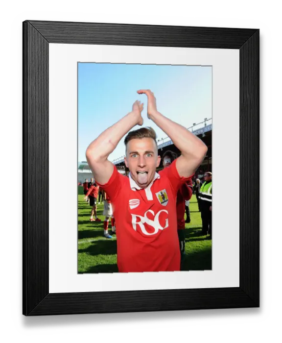 Framed Print : Bristol City Crowned Champions: Joe Bryan's Emotional Moment at Ashton Gate (18-04-2015) Framed Print : Bristol City Crowned Champions: Joe Bryan's Emotional Moment at Ashton Gate (18-04-2015)