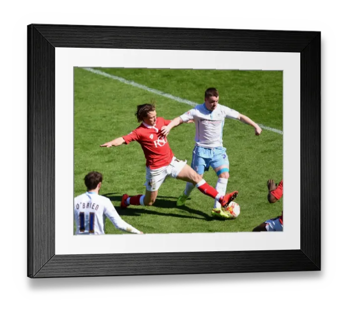 Framed Print : Battling Moments: Freeman vs. Fleck in the Thrilling Bristol City vs. Coventry City Clash, Sky Bet League One, 2015 Framed Print : Battling Moments: Freeman vs. Fleck in the Thrilling Bristol City vs. Coventry City Clash, Sky Bet League One, 2015