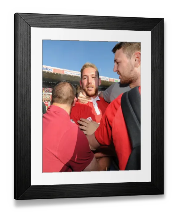 Framed Print : Bristol City Crowned Champions: Scott Wagstaff's Emotional Moment with Fans Framed Print : Bristol City Crowned Champions: Scott Wagstaff's Emotional Moment with Fans