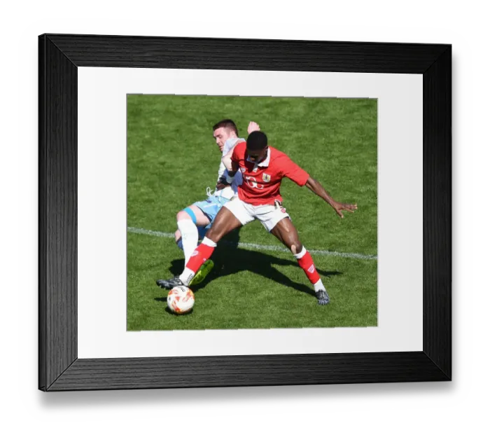 Framed Print : Agard Steals the Show: Thrilling Moment of Triumph for Bristol City against Coventry City, 18 April 2015 Framed Print : Agard Steals the Show: Thrilling Moment of Triumph for Bristol City against Coventry City, 18 April 2015