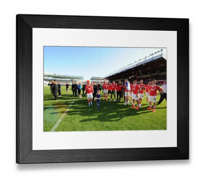 Framed Print : Thrilling League Victory for Bristol City: Euphoric Celebrations at Ashton Gate Framed Print : Thrilling League Victory for Bristol City: Euphoric Celebrations at Ashton Gate