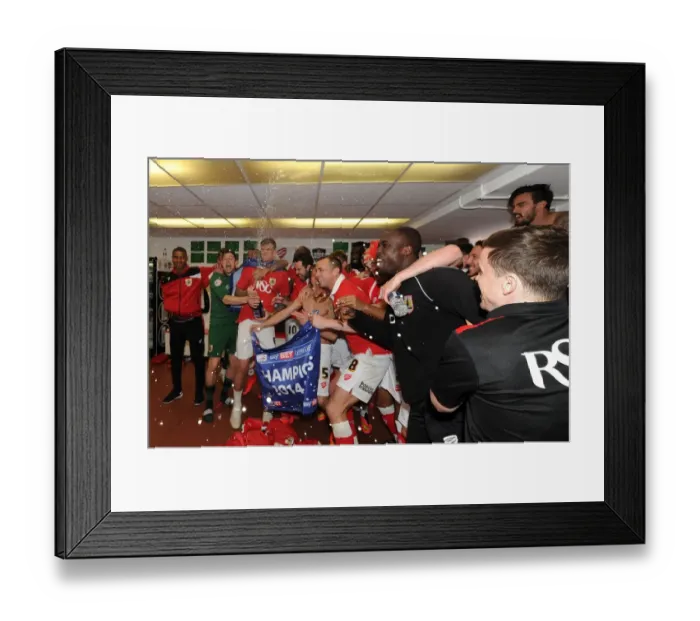Framed Print : Bristol City Claims League Victory: Thrilling Celebrations at Ashton Gate Framed Print : Bristol City Claims League Victory: Thrilling Celebrations at Ashton Gate