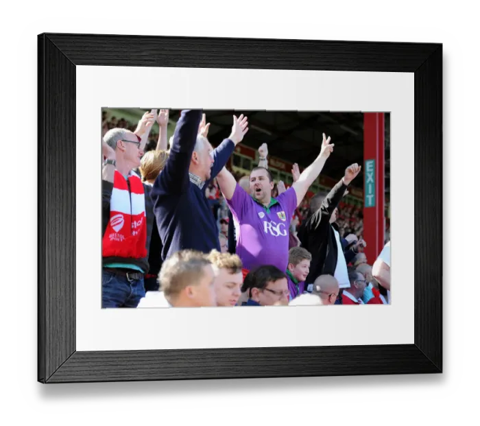 Framed Print : Bristol City Fans in Full Force: Sky Bet League One Clash Against Coventry City at Ashton Gate (18.04.2015) Framed Print : Bristol City Fans in Full Force: Sky Bet League One Clash Against Coventry City at Ashton Gate (18.04.2015)