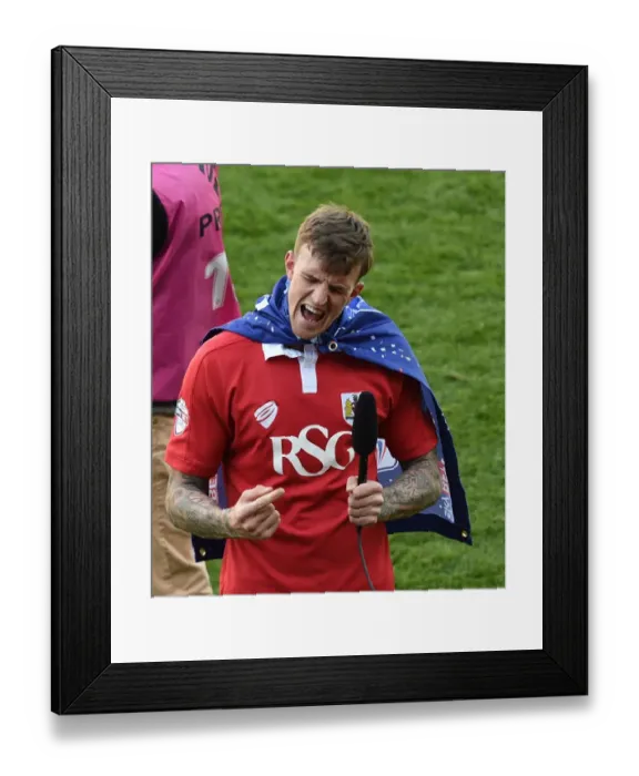 Framed Print : Aden Flint's Emotional Celebration: Bristol City vs Coventry City, 2015 Framed Print : Aden Flint's Emotional Celebration: Bristol City vs Coventry City, 2015