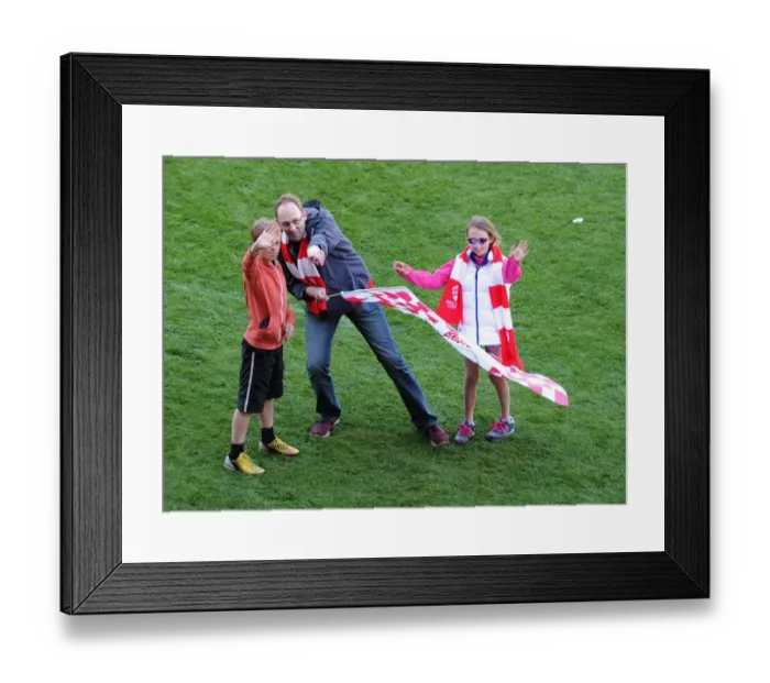 Framed Print : Fans Invasion: Bristol City vs Coventry City, Ashton Gate Stadium, 2015