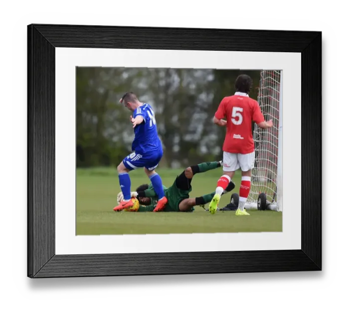 Framed Print : Bristol City's Jojo Wollacott Secures Ball Against Ipswich U21s