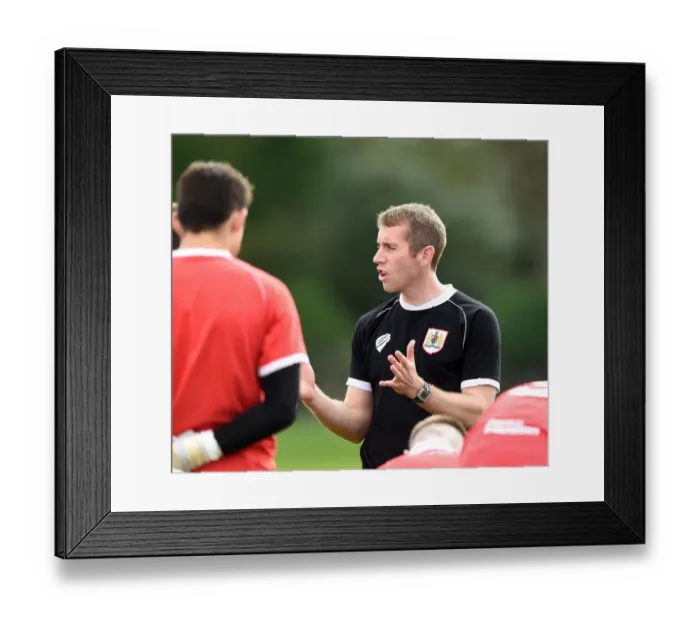 Framed Print : Bristol City U21 Manager Gary Probert Delivers Half-time Instructions Against Ipswich Town Framed Print : Bristol City U21 Manager Gary Probert Delivers Half-time Instructions Against Ipswich Town