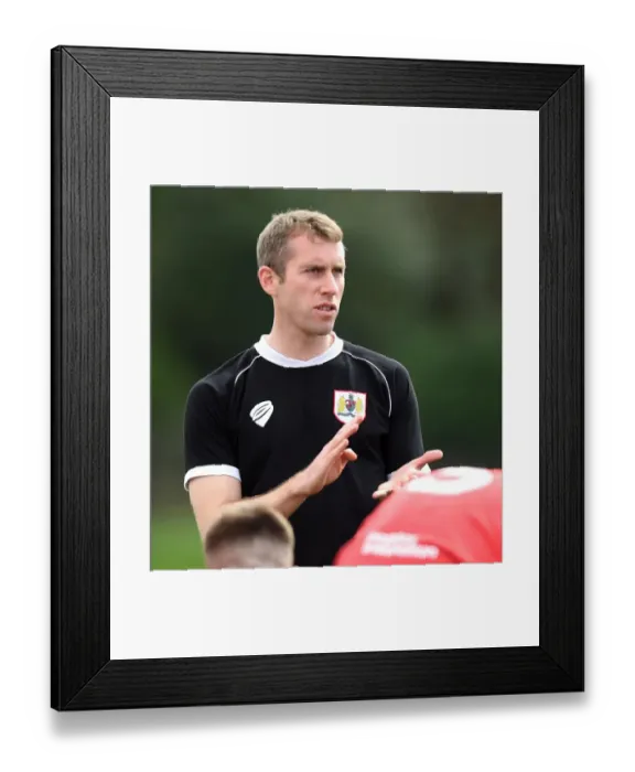 Framed Print : Bristol City U21 Manager Gary Probert Gives Half-Time Instructions Against Ipswich Town Framed Print : Bristol City U21 Manager Gary Probert Gives Half-Time Instructions Against Ipswich Town
