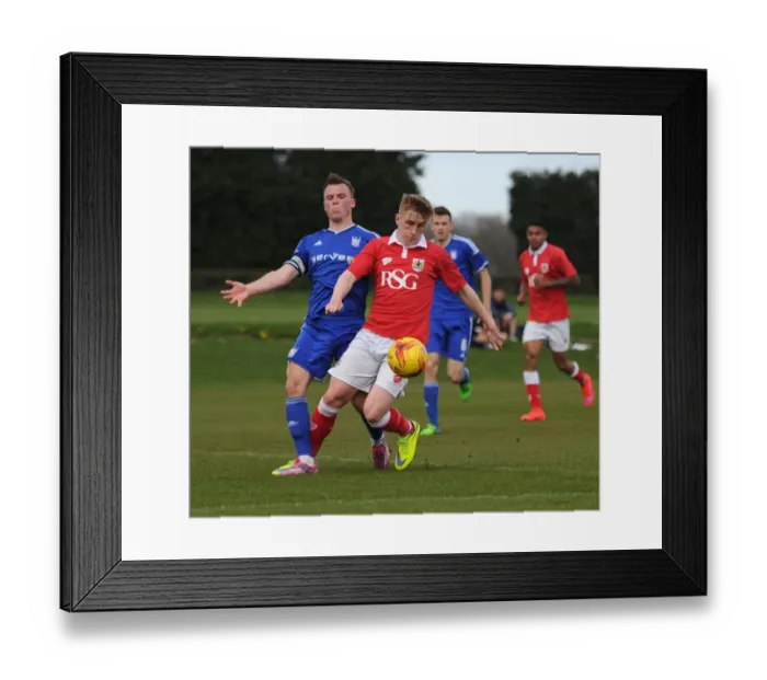 Framed Print : Battling Midfielders: Hammond vs. Lemonheigh-Evans in Bristol City U21s Clash against Ipswich Town Framed Print : Battling Midfielders: Hammond vs. Lemonheigh-Evans in Bristol City U21s Clash against Ipswich Town
