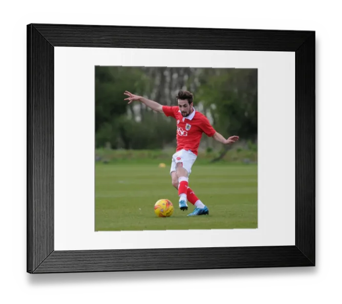 Framed Print : Lewis Hall's Shining Performance at Failand Training Ground: U21s Match between Bristol City and Ipswich Town