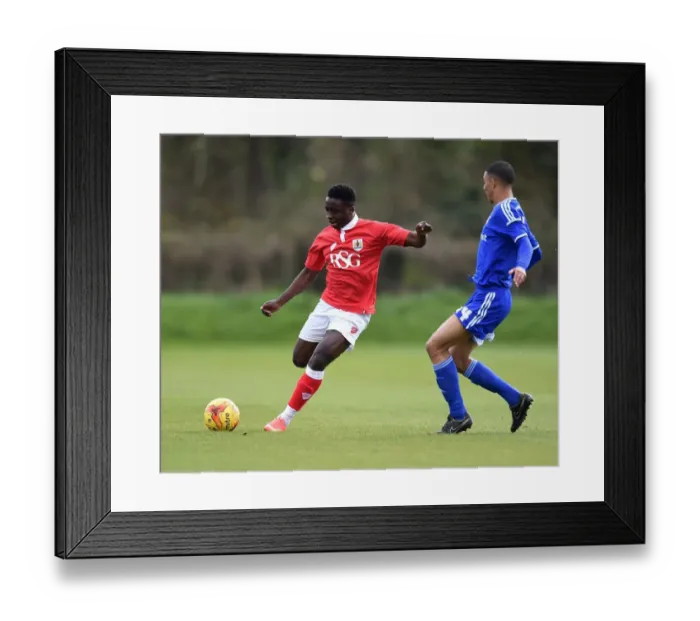 Framed Print : Matt Mattis in Action: Bristol City U21s vs Ipswich Town at Failand Training Ground, 10 / 11 / 2014