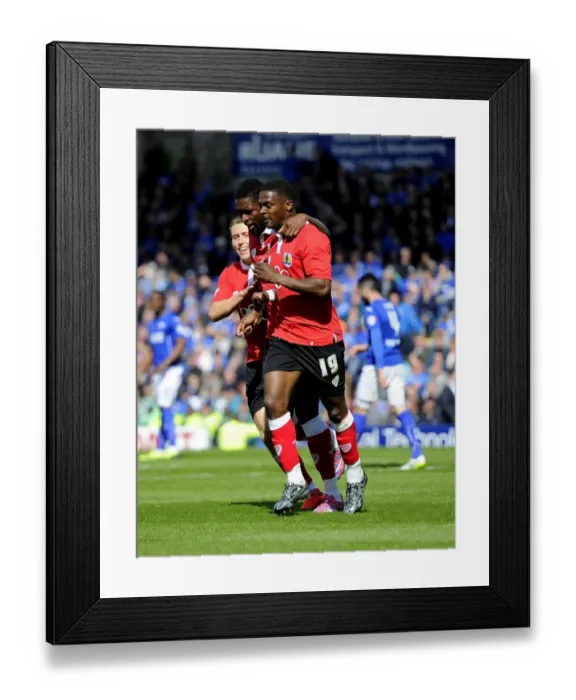 Framed Print : Bristol City's Triumph: Agard, Emmanuel-Thomas, and Freeman Celebrate Goal vs Chesterfield (Joe Meredith / JMP, 25 / 04 / 2015) Framed Print : Bristol City's Triumph: Agard, Emmanuel-Thomas, and Freeman Celebrate Goal vs Chesterfield (Joe Meredith / JMP, 25 / 04 / 2015)