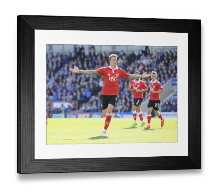 Framed Print : Aden Flint's Euphoric Goal: Chesterfield vs. Bristol City, League One, 2015 Framed Print : Aden Flint's Euphoric Goal: Chesterfield vs. Bristol City, League One, 2015