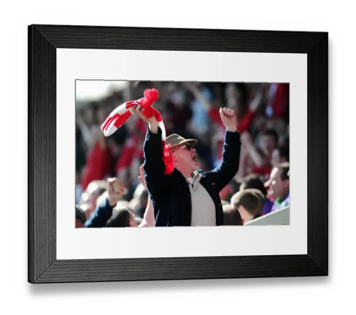 Framed Print : Bristol City Fans Thrilling Away Day Experience at Proact Stadium (April 2015)