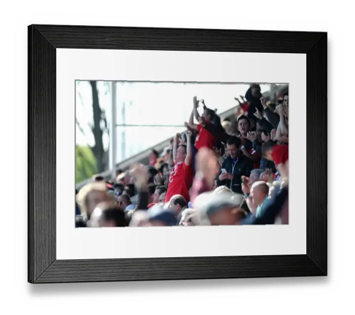Framed Print : Bristol City Fans Passionate Support at Chesterfield's Proact Stadium, 2015 - Sky Bet League One Football Match