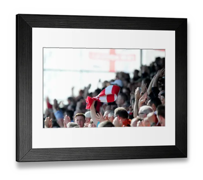 Framed Print : Exuberant Moments of Bristol City Fans at Chesterfield's Proact Stadium (Sky Bet League One, 25.04.2015)