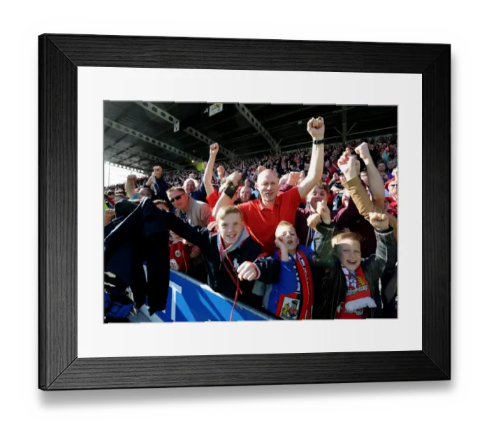 Framed Print : Thrilling Away Day: Chesterfield vs. Bristol City, League One - Fans in Action at Proact Stadium Framed Print : Thrilling Away Day: Chesterfield vs. Bristol City, League One - Fans in Action at Proact Stadium