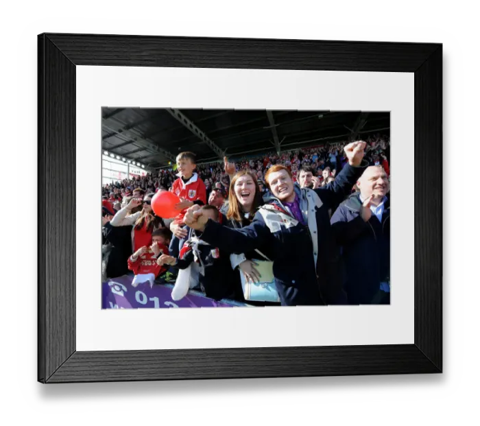 Framed Print : Thrilling Away Day: Chesterfield vs. Bristol City, Sky Bet League One (April 2015) - Fans in Action at Proact Stadium Framed Print : Thrilling Away Day: Chesterfield vs. Bristol City, Sky Bet League One (April 2015) - Fans in Action at Proact Stadium