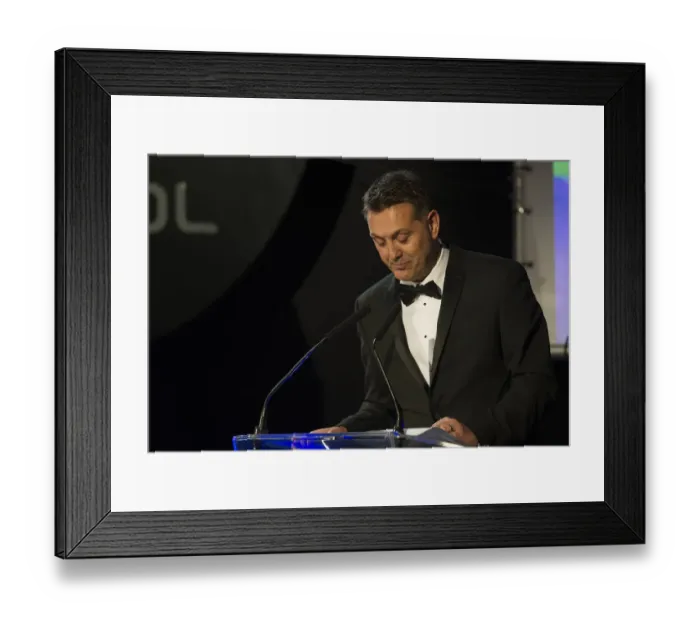 Framed Print : Bristol City FC's Andrew Billingham at 2015 Gala Dinner