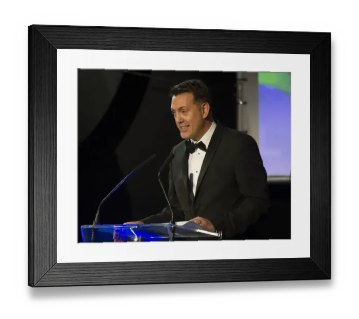 Framed Print : Bristol City FC Gala Dinner 2015: Andrew Billingham in Attendance
