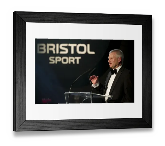 Framed Print : Steve Lansdown at 2015 Bristol City Football Club Gala Dinner