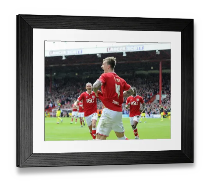 Framed Print : Aden Flint's Hat-Trick: Thrilling Victory of Bristol City Over Walsall (03.05.2015) Framed Print : Aden Flint's Hat-Trick: Thrilling Victory of Bristol City Over Walsall (03.05.2015)