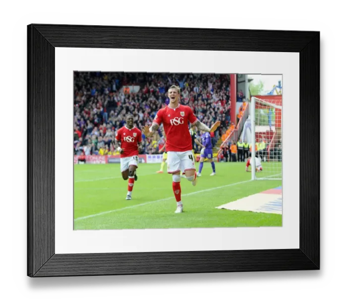 Framed Print : Aden Flint's Hat-Trick: Bristol City's Thrilling Victory over Walsall (03.05.2015) Framed Print : Aden Flint's Hat-Trick: Bristol City's Thrilling Victory over Walsall (03.05.2015)