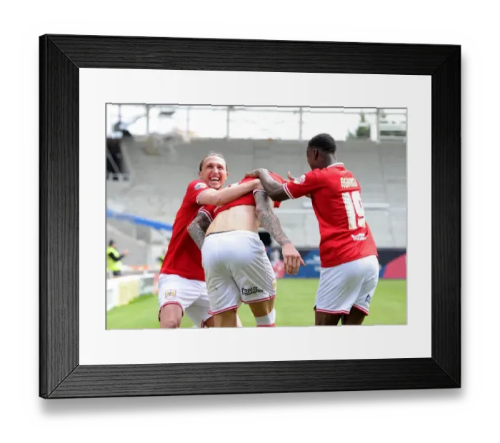 Framed Print : Aden Flint's Hat-trick Glory: Bristol City vs Walsall, Sky Bet League One, 03.05.2015 Framed Print : Aden Flint's Hat-trick Glory: Bristol City vs Walsall, Sky Bet League One, 03.05.2015