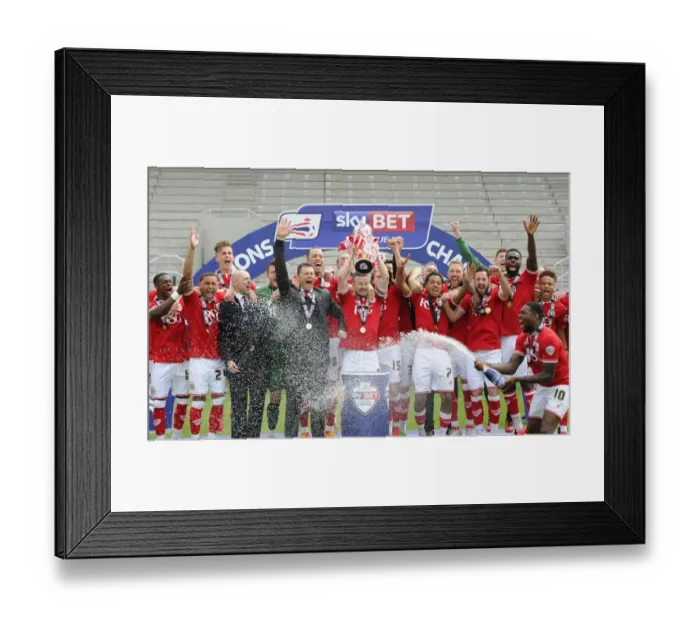 Framed Print : Bristol City FC: Champions of Sky Bet League One - Lifting the Trophy (May 3, 2015) Framed Print : Bristol City FC: Champions of Sky Bet League One - Lifting the Trophy (May 3, 2015)