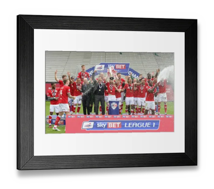 Framed Print : Bristol City FC: Champions of Sky Bet League One - Celebrating with the Trophy at Ashton Gate Framed Print : Bristol City FC: Champions of Sky Bet League One - Celebrating with the Trophy at Ashton Gate