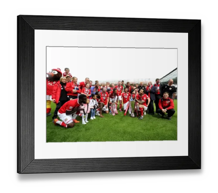 Framed Print : Bristol City Clinches Sky Bet League One Title with Thrilling 8-2 Victory over Walsall